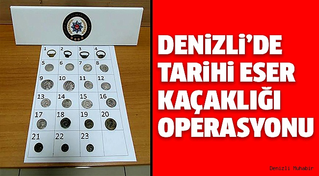 TARİHİ ESERLERLE YAKALANDI
