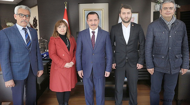 Türk Ocakları Denizli Şubesi Rektör Bağ’ı Ziyaret Etti