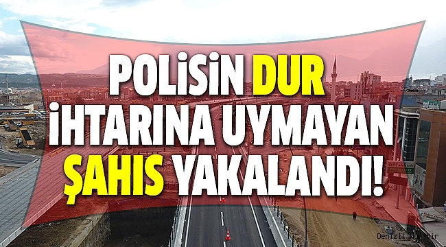 YAKALANACAĞINI ANLAYINCA YAYA OLARAK KAÇTI