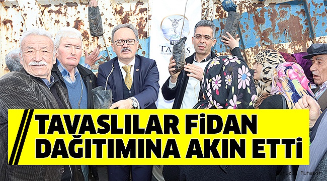 2 BİN FİDAN DAĞITILDI
