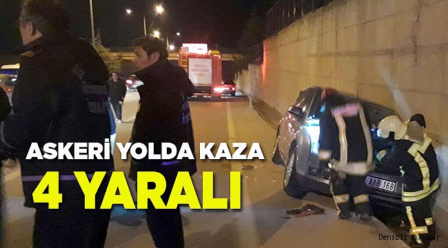 Denizli'de trafik kazası: 4 yaralı