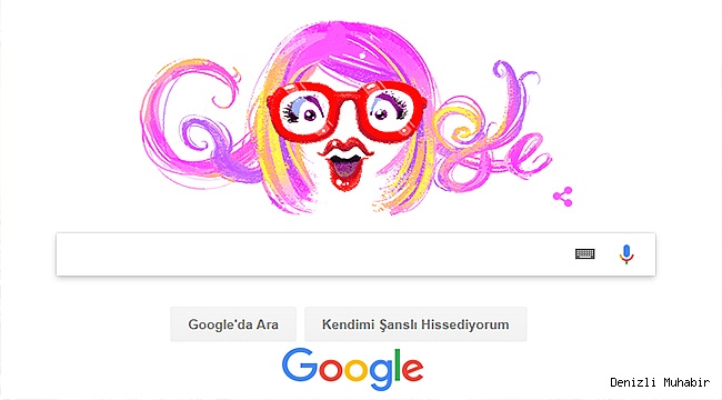 GOOGLE'DAN AYSEL GÜREL'E ÖZEL DOODLE