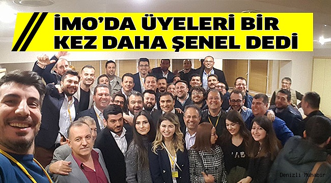 İMO'DA İPİ GÖĞÜSLEYEN ŞENEL OLDU