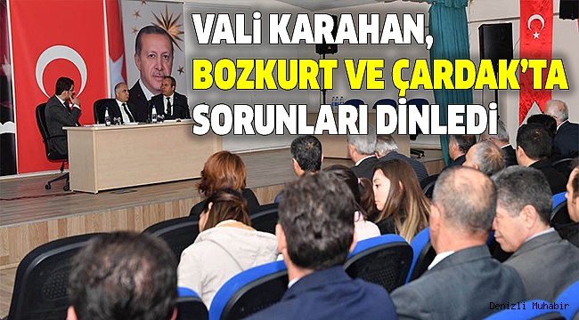 KARAHAN MAHALLE MUHTARLARI İLE BİR ARAYA GELDİ