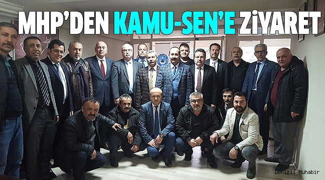 MHP'Lİ BİRTÜRK VE EKİBİNDEN SENDİKALARA ZİYARET