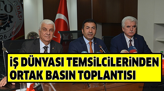 ODA BAŞKANLARINDAN ORTAK BASIN TOPLANTISI
