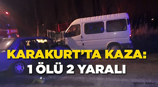 OTOMOBİL İLE MİNİBÜS ÇARPIŞTI
