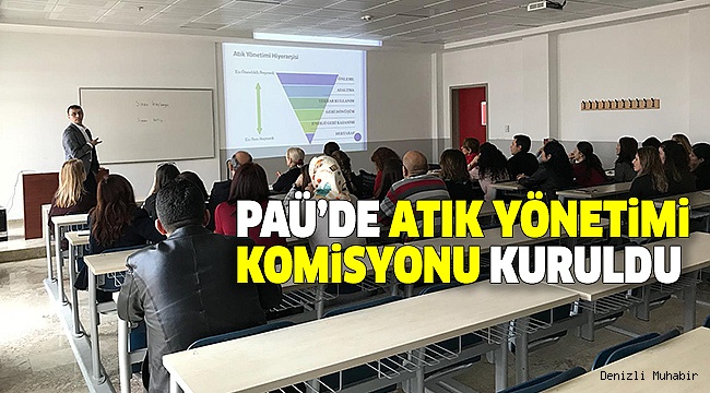 PAÜ’DE ATIK YÖNETİMİ EĞİTİMLERİ VERİYORLAR