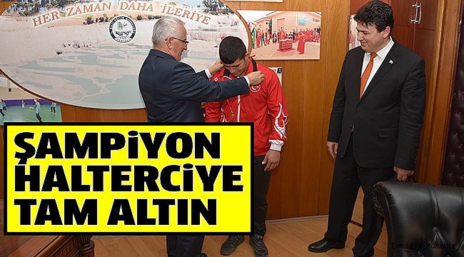 ŞAMPİYON HALTERCİ OĞUZ’UN KONUĞU OLDU