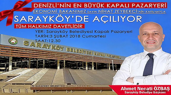 SARAYKÖY BÜYÜK AÇILIŞA HAZIR!