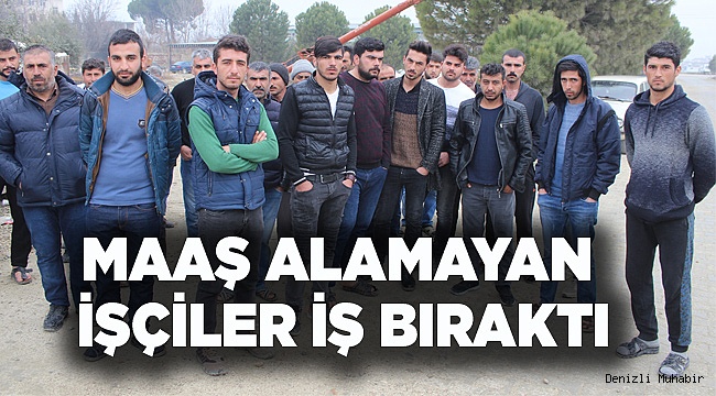Taşeron firmanın parasını ödemediği işçiler iş bıraktı