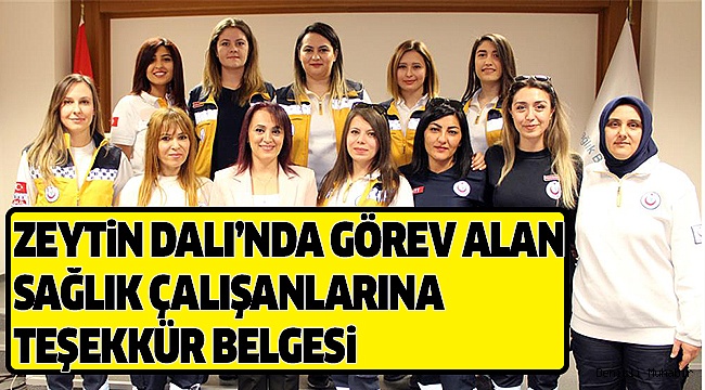 41 SAĞLIK ÇALIŞANI ÖDÜLLENDİRİLDİ