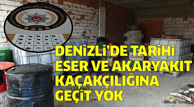5 BİN 400 LİTRE AKARYAKIT VE 106 SİKKE BULUNDU