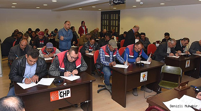ACIPAYAM BELEDİYESİ'NDE TAŞERON SINAVI YAPILDI