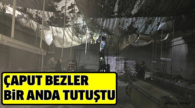BULDAN’DA DOKUMA ATÖLYESİNDE YANGIN
