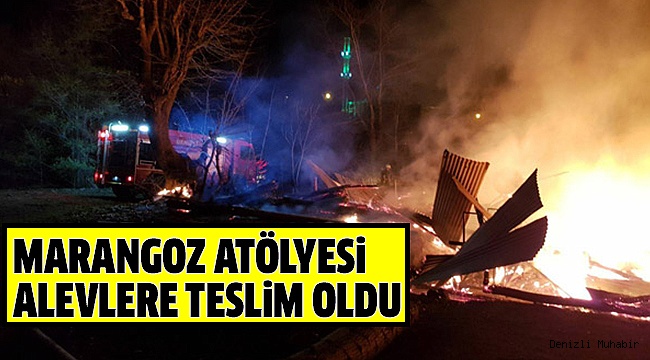 ÇAMELİ'DE İŞYERİ YANGINI