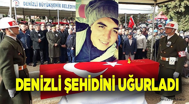 Denizli şehidini uğurladı