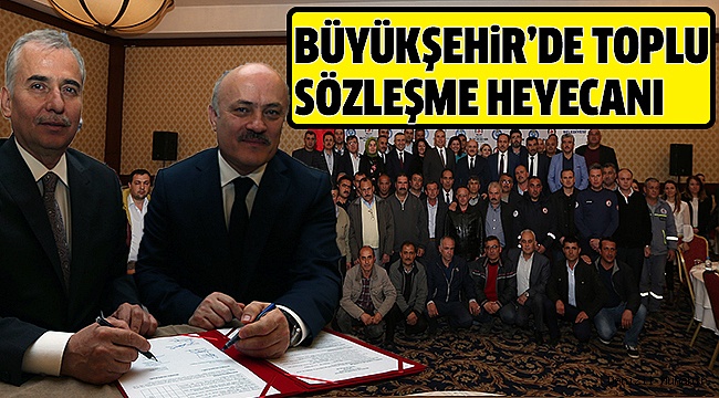 DESKİ ÇALIŞANLARI SÖZLEŞMEYE İMZA ATTI