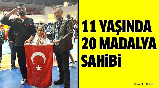 KARATECİ MELİSA MADALYAYA DOYMUYOR