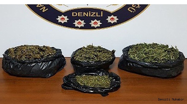 Manisa’dan Denizli’ye uyuşturucu sevkiyatına polis engeli
