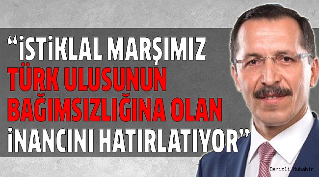 REKTÖR BAĞ’DAN İSTİKLAL MARŞI MESAJI