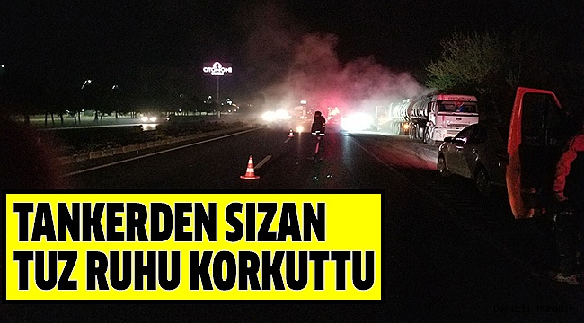 TANKERDEN SIZAN ASİT ASFALTI BİLE ERİTTİ