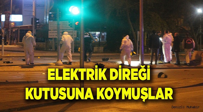 Trafik ışığı direğinde bulunan bomba düzeneği fünye ile patlatıldı