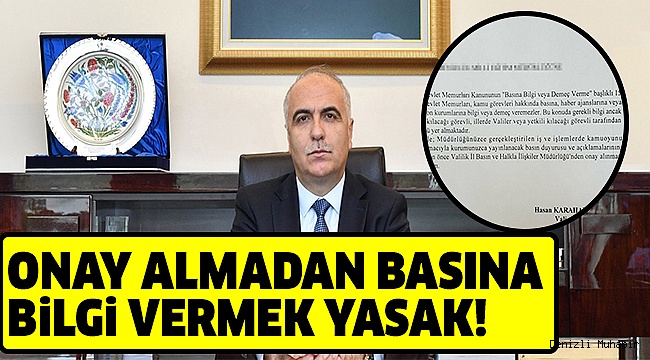 VALİLİKTEN RESMİ KURUMLARA YAZI GÖNDERİLDİ