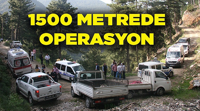 1500 metrede zorlu kurtarma operasyonu