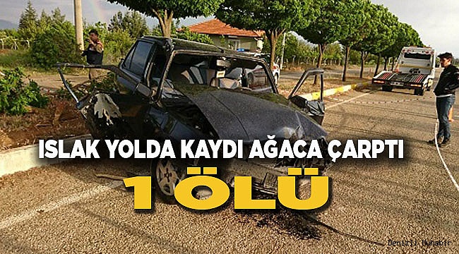 ACIPAYAM'DA KAZA: 1 ÖLÜ