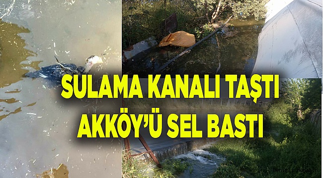 AKKÖY'Ü SEL BASTI