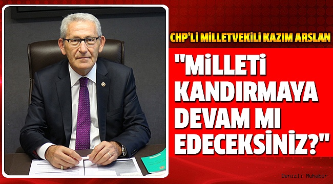 CHP’Lİ ARSLAN'DAN MİLLETVEKİLİ TİN'E SMS YANITI