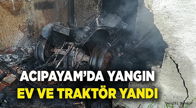 EV İLE BİRLİKTE YANDI