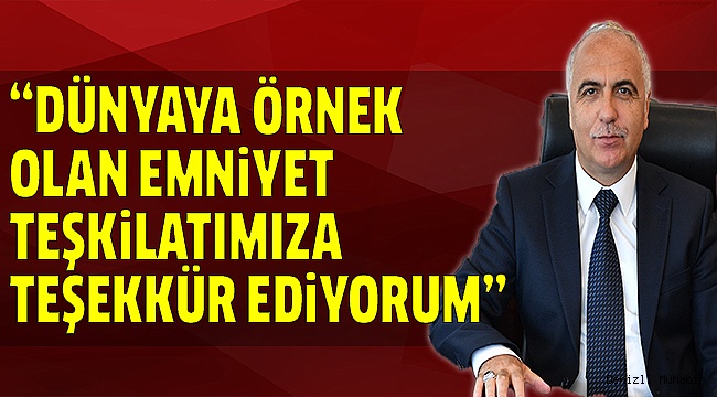 KARAHAN’DAN POLİS TEŞKİLATINA KUTLAMA MESAJI