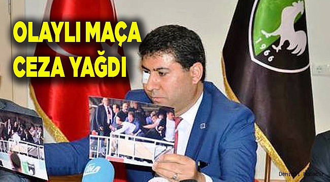 Olaylı maça ceza yağdı