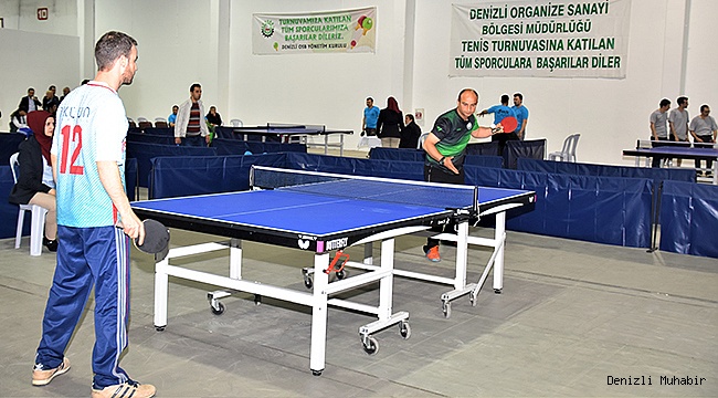 OSB’DE GELENEKSEL MASA TENİSİ TURNUVASI BAŞLADI