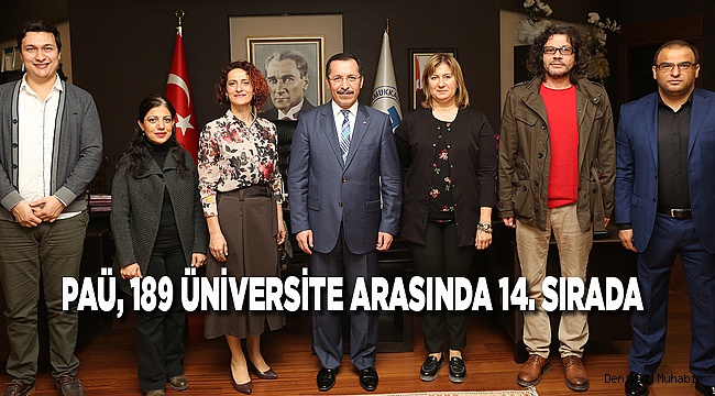 PAÜ, 189 ÜNİVERSİTE ARASINDA 14. SIRADA