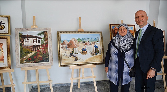 72 yaşında resim eğitimi aldı, 3 tablosunu beğeniye sundu