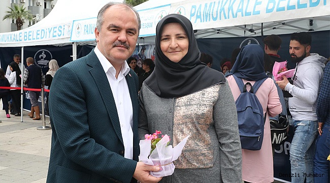 BAŞKAN GÜRLESİN’DEN ANNELERE KÜÇÜK HANIM ÇİÇEĞİ