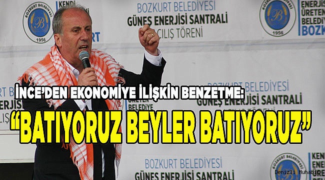 “Batıyoruz beyler batıyoruz”