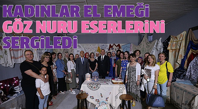 BÜYÜKŞEHİR KURSİYERLERİ ESERLERİNİ SERGİLEDİ