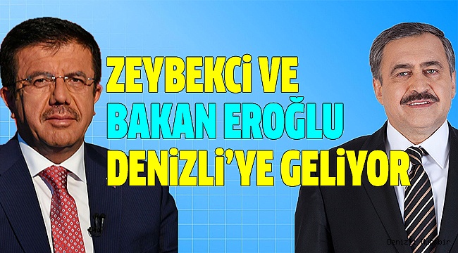 İKİ BAKAN CUMARTESİ GÜNÜ İLİMİZE GELİYOR