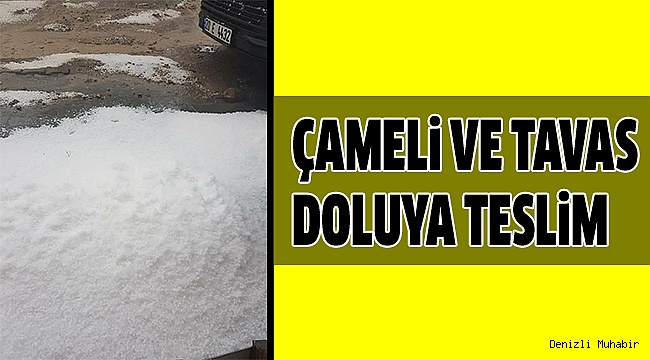 İLÇELERDE DOLU MERKEZDE ŞİDDETLİ YAĞMUR