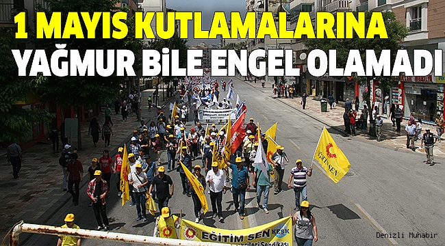 KUTLAMALAR YAĞMUR ALTINDA SON BULDU