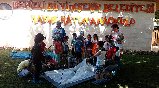 MİNİKLER DOĞAL YAŞAMI YAŞAYARAK ÖĞRENDİ