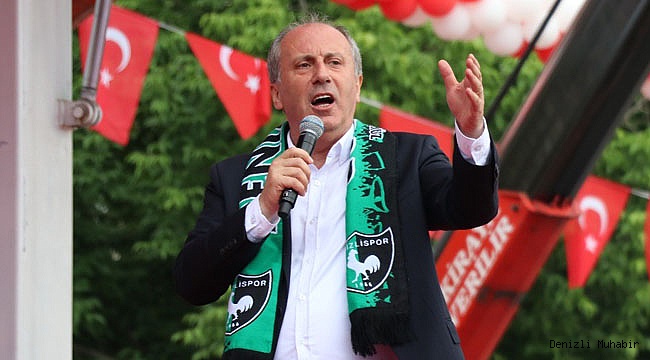 Muharrem İnce Denizli'de miting yaptı