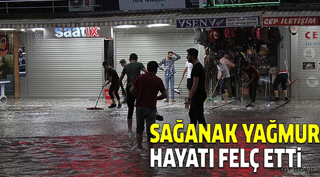 150 DÜKKANIN BULUNDUĞU İŞ HANINI SU BASTI