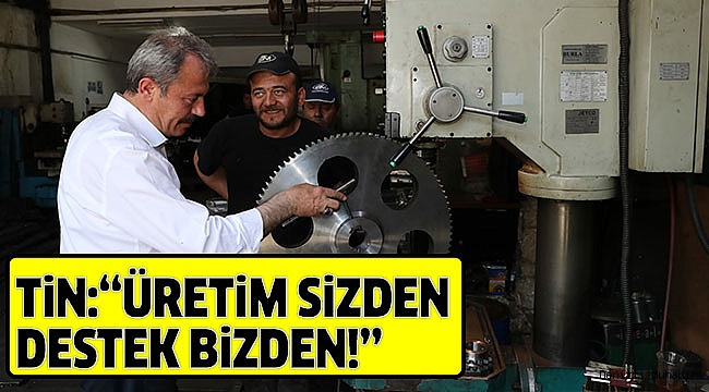 AK PARTİLİ TİN, 1. SANAYİ ESNAFINI ZİYARET ETTİ
