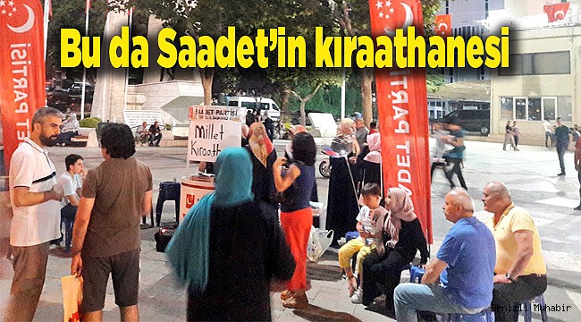Bu da Saadet’in kıraathanesi
