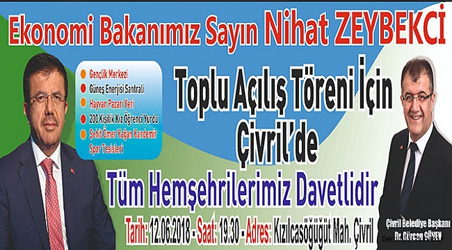 ÇİVRİL’DE TOPLU AÇILIŞ TÖRENİ
